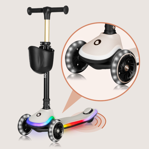Beleuchtete Räder beim Balance-Scooter